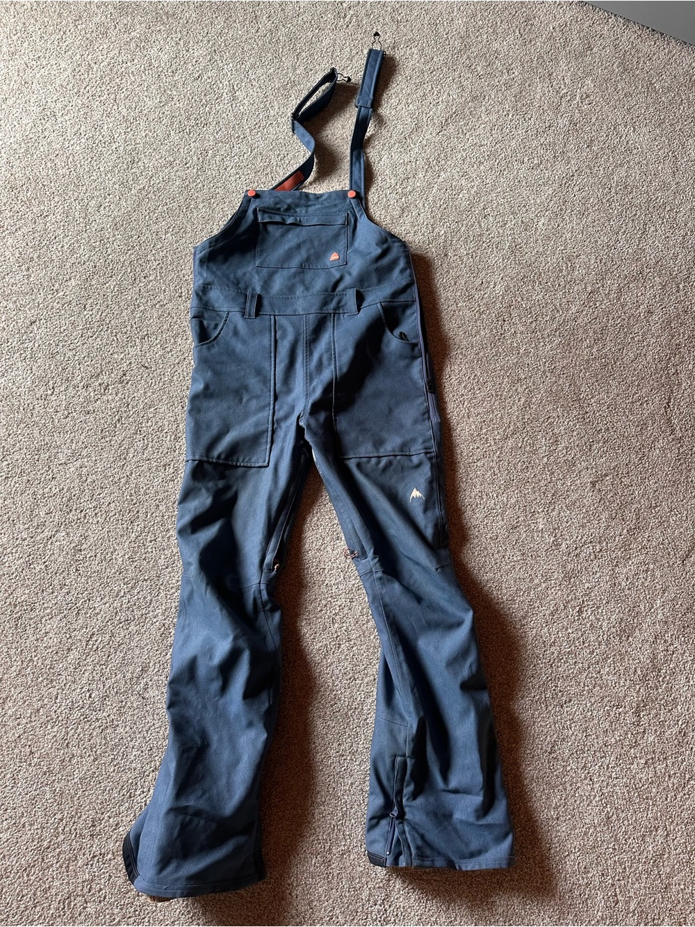 Burton light blue snow bibs